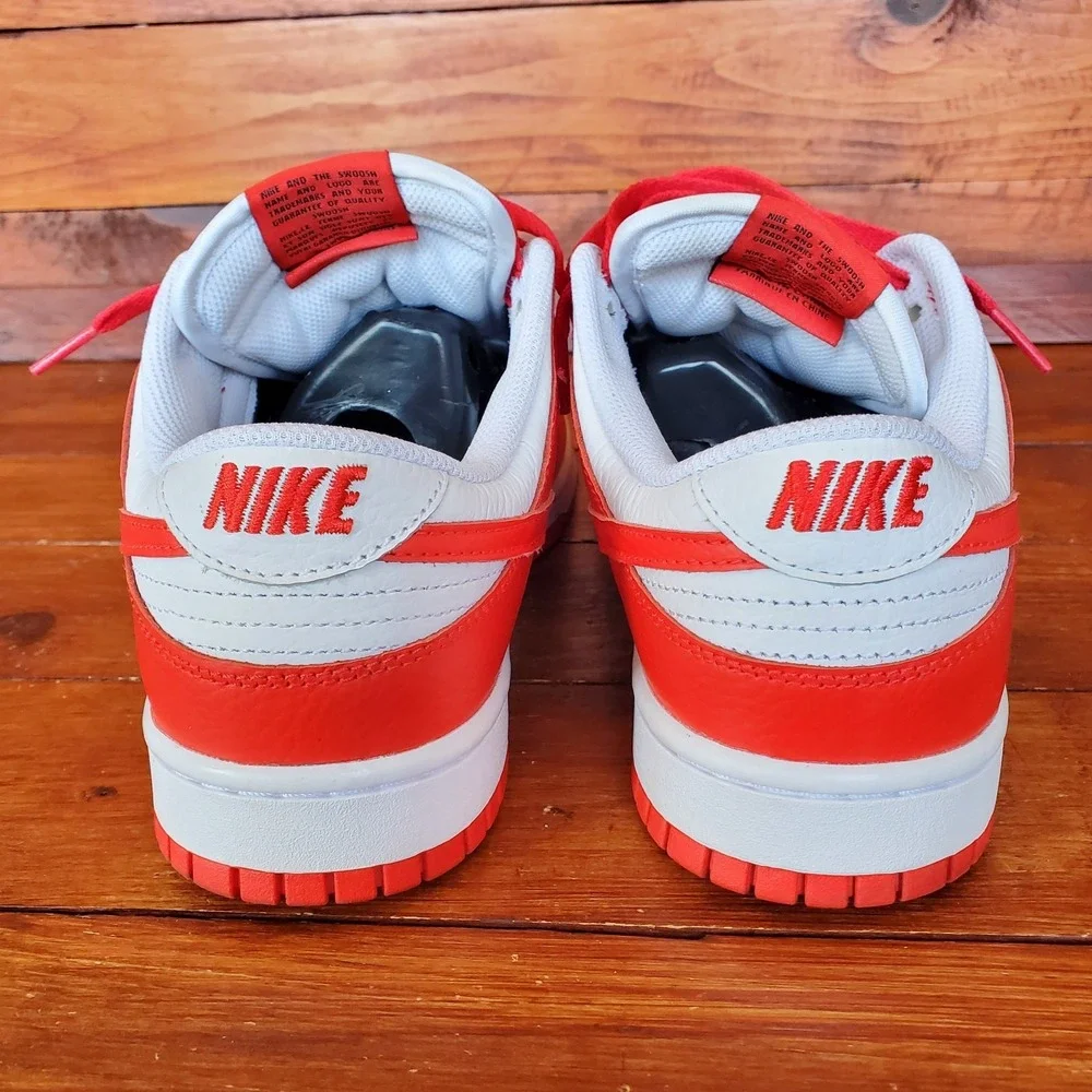 Nike Dunk Low Shoes Men 9.5 Red White‎ FJ2253-901 Nike By You Custom Mint